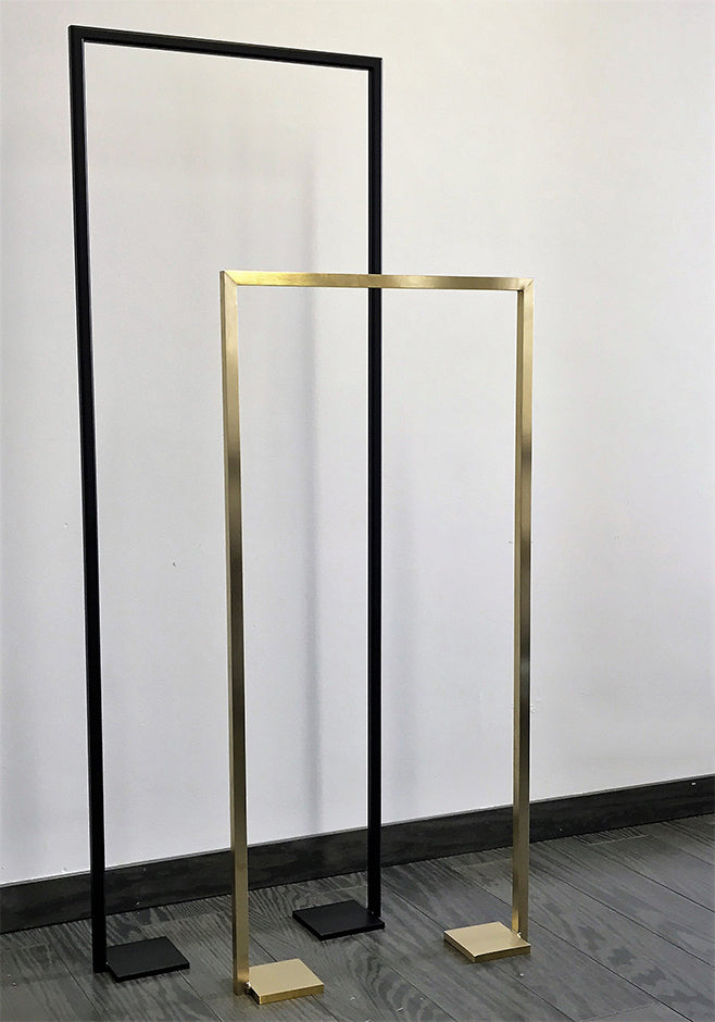 brushed gold towel stand