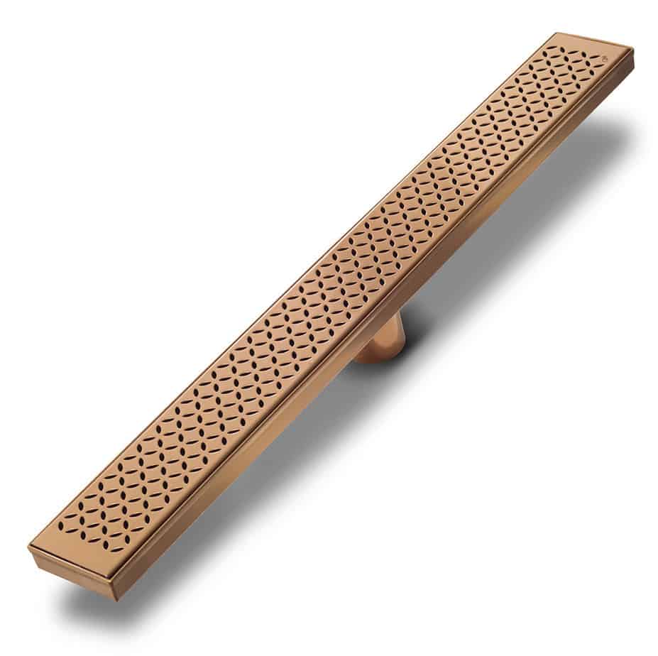 bronze linear drain