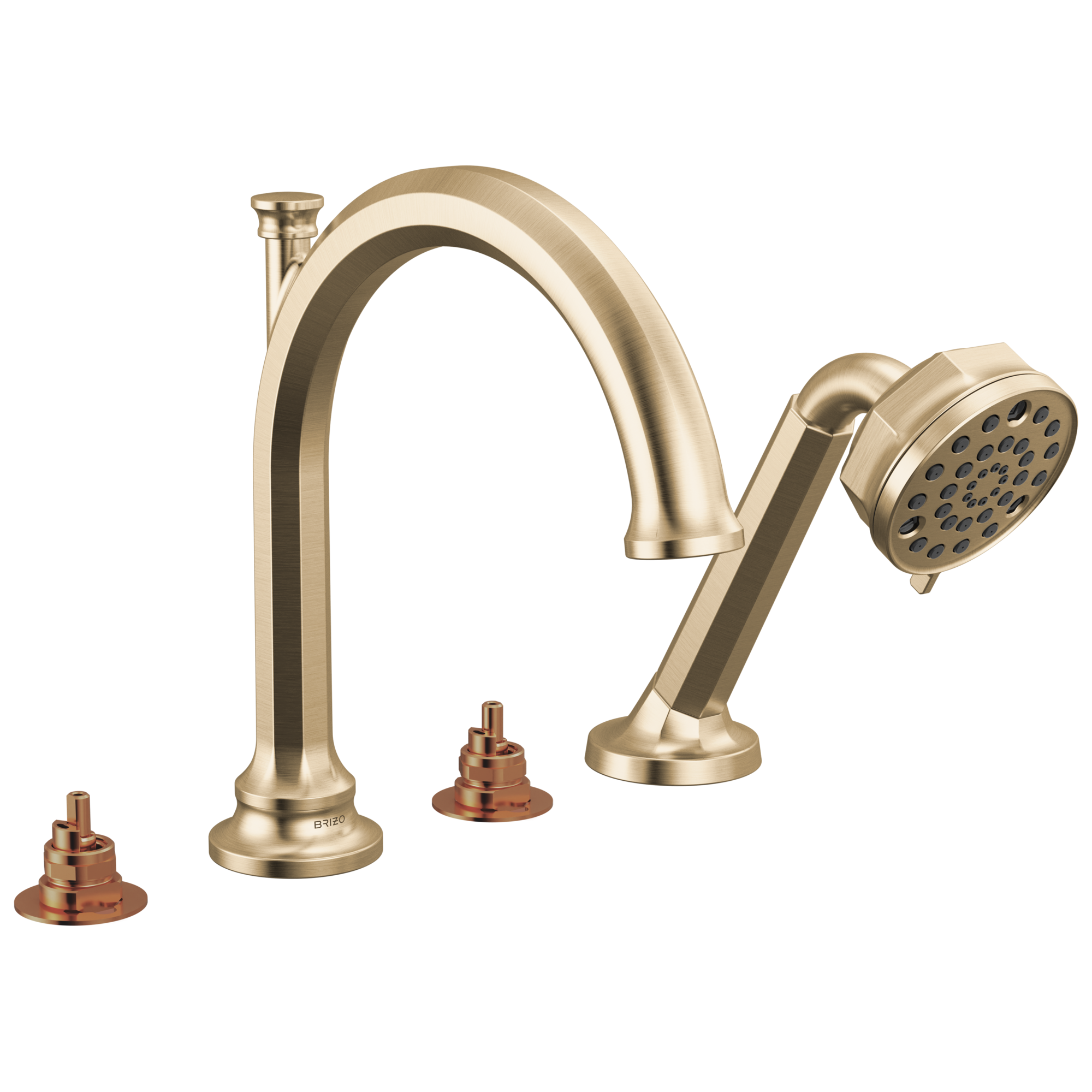 Brizo Beauclere Roman Tub Faucet With Handshower - Less Handles by Brizo