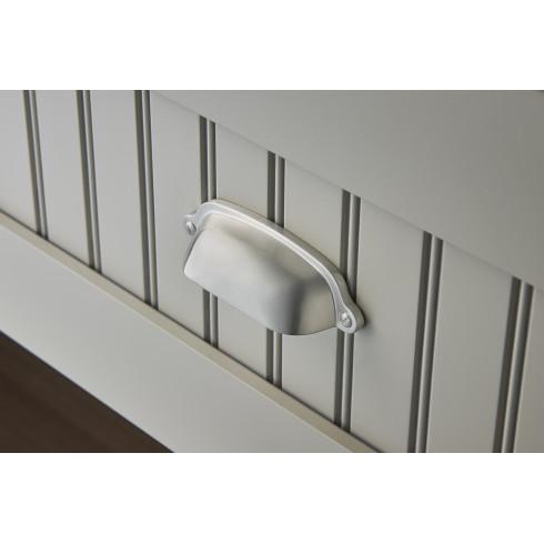 polished nickel cup pull