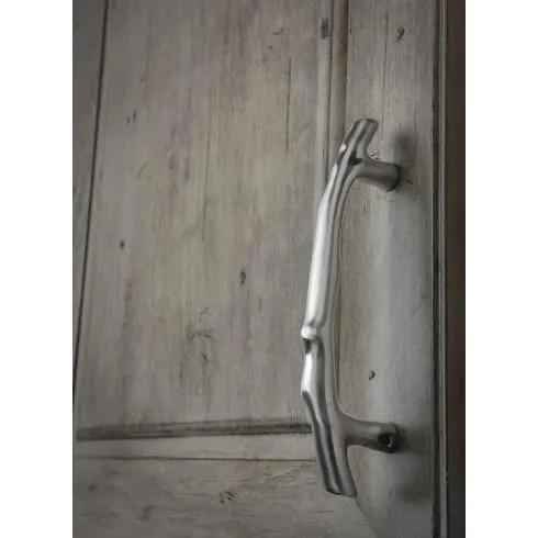polished nickel twig pull