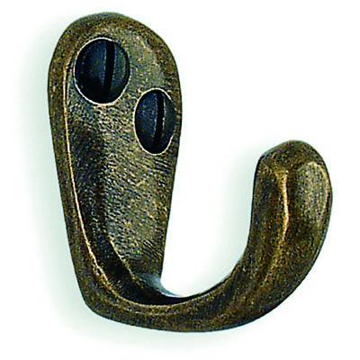 antique brass single hook