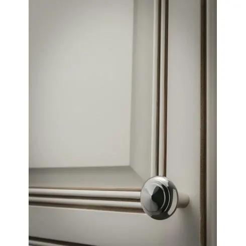 polished nickel knob