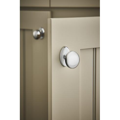 polished nickel knob