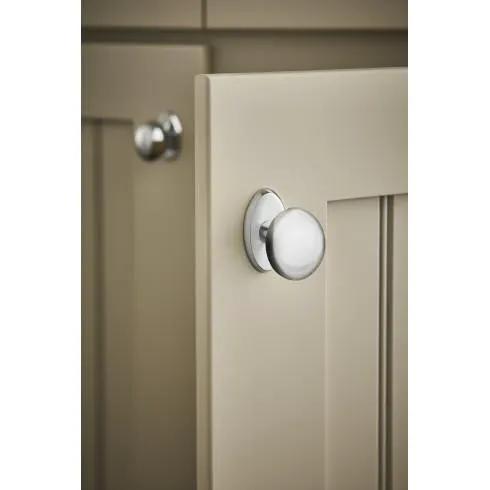 polished nickel knob