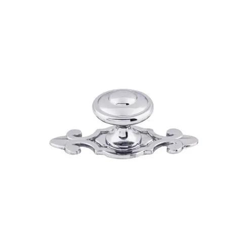 Top Knobs Canterbury Knob 1 1/4 Inch w/Backplate by Top Knobs
