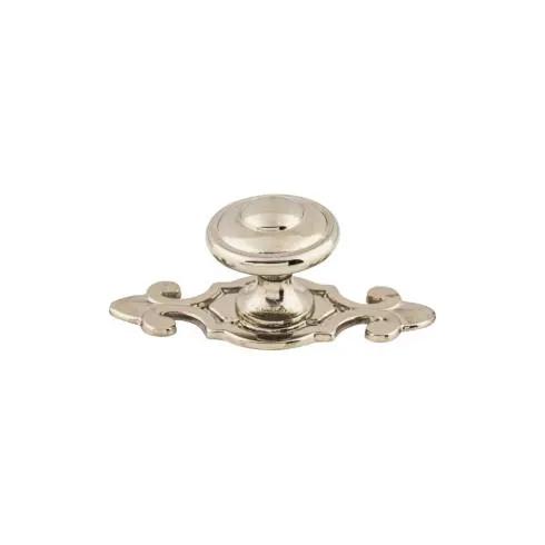 Top Knobs Canterbury Knob 1 1/4 Inch w/Backplate by Top Knobs