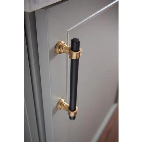 flat black and honey bronze pull