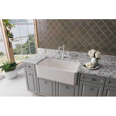 brushed satin nickel faced knob