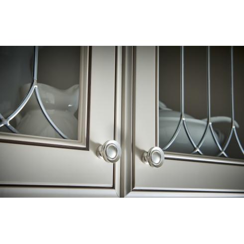 brushed satin nickel faced knob