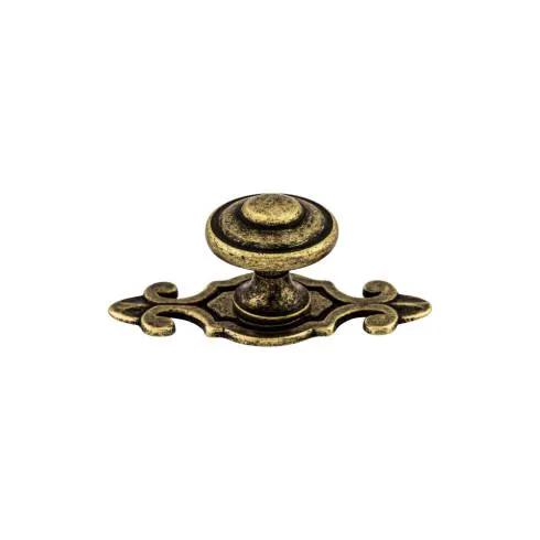 Top Knobs Canterbury Knob 1 1/4 Inch w/Backplate by Top Knobs