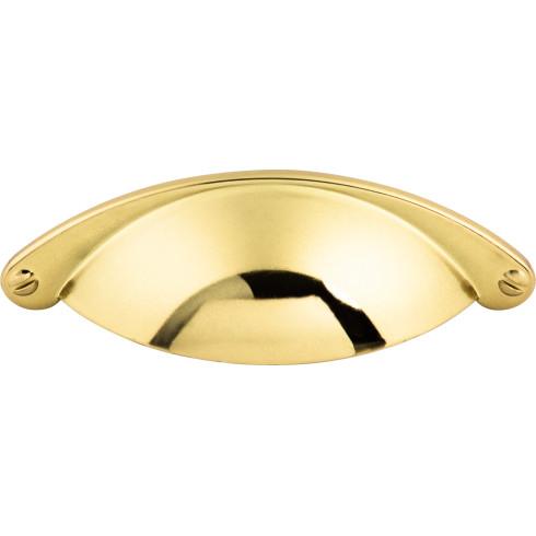 polished brass cup pull