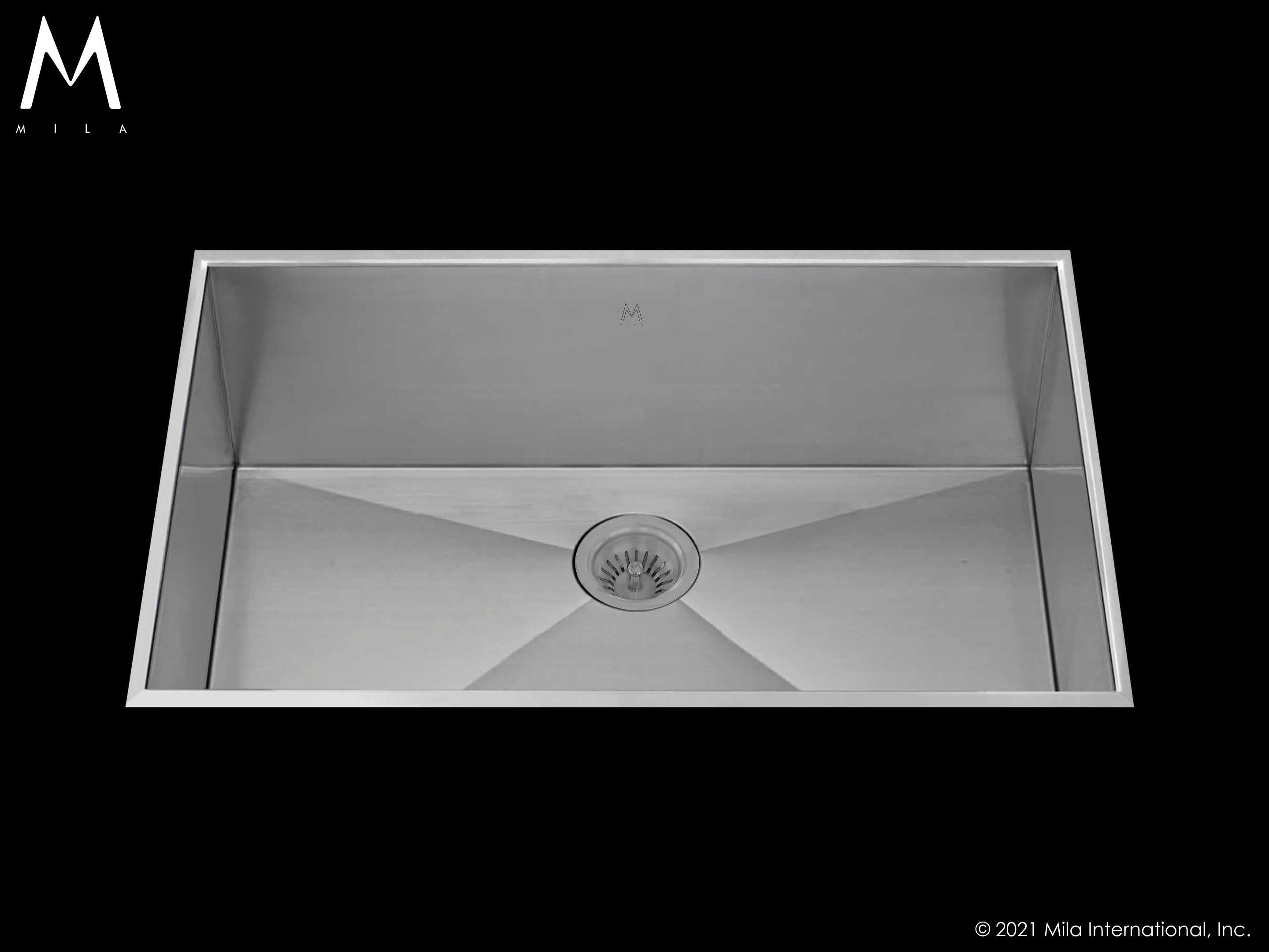 satin brushed ss kitchen sink