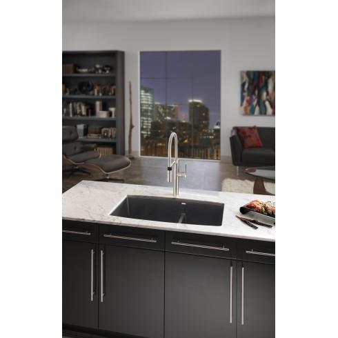 brushed satin nickel bar pull