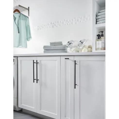 brushed satin nickel bar pull