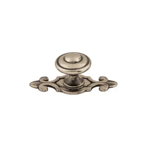 Top Knobs Canterbury Knob 1 1/4 Inch w/Backplate by Top Knobs
