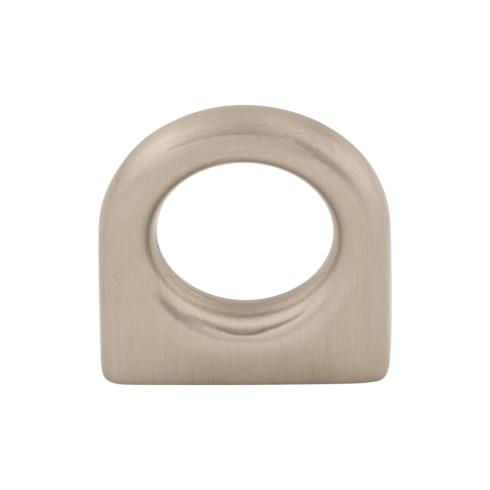 brushed satin nickel ring pull