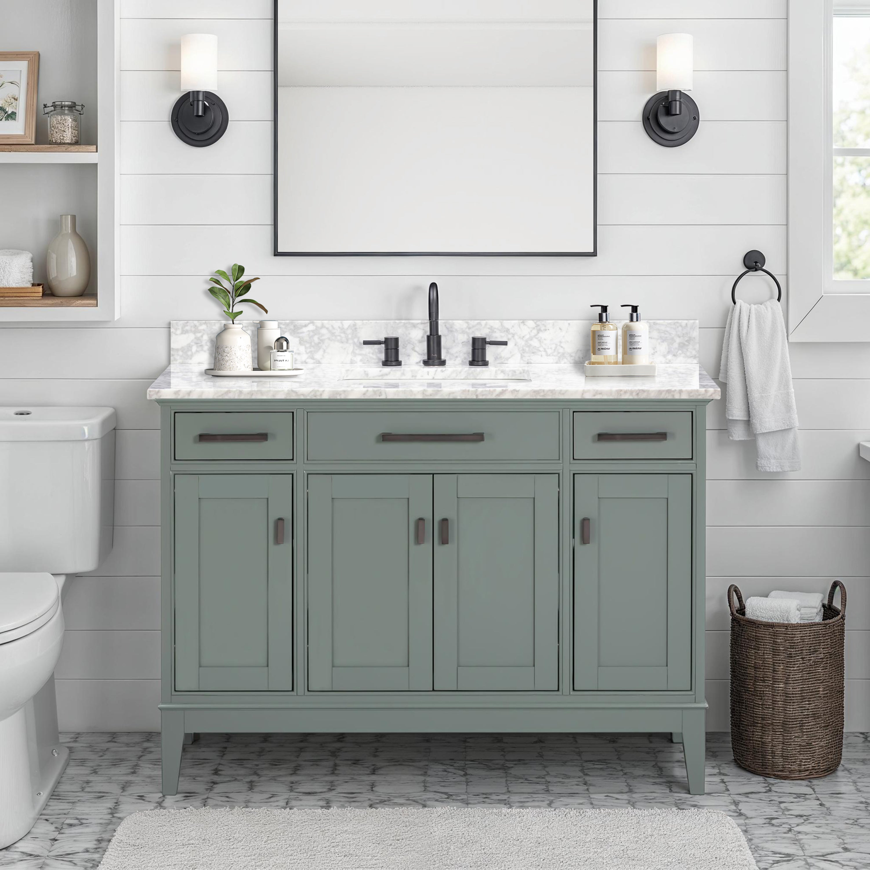 smoke green vanity base