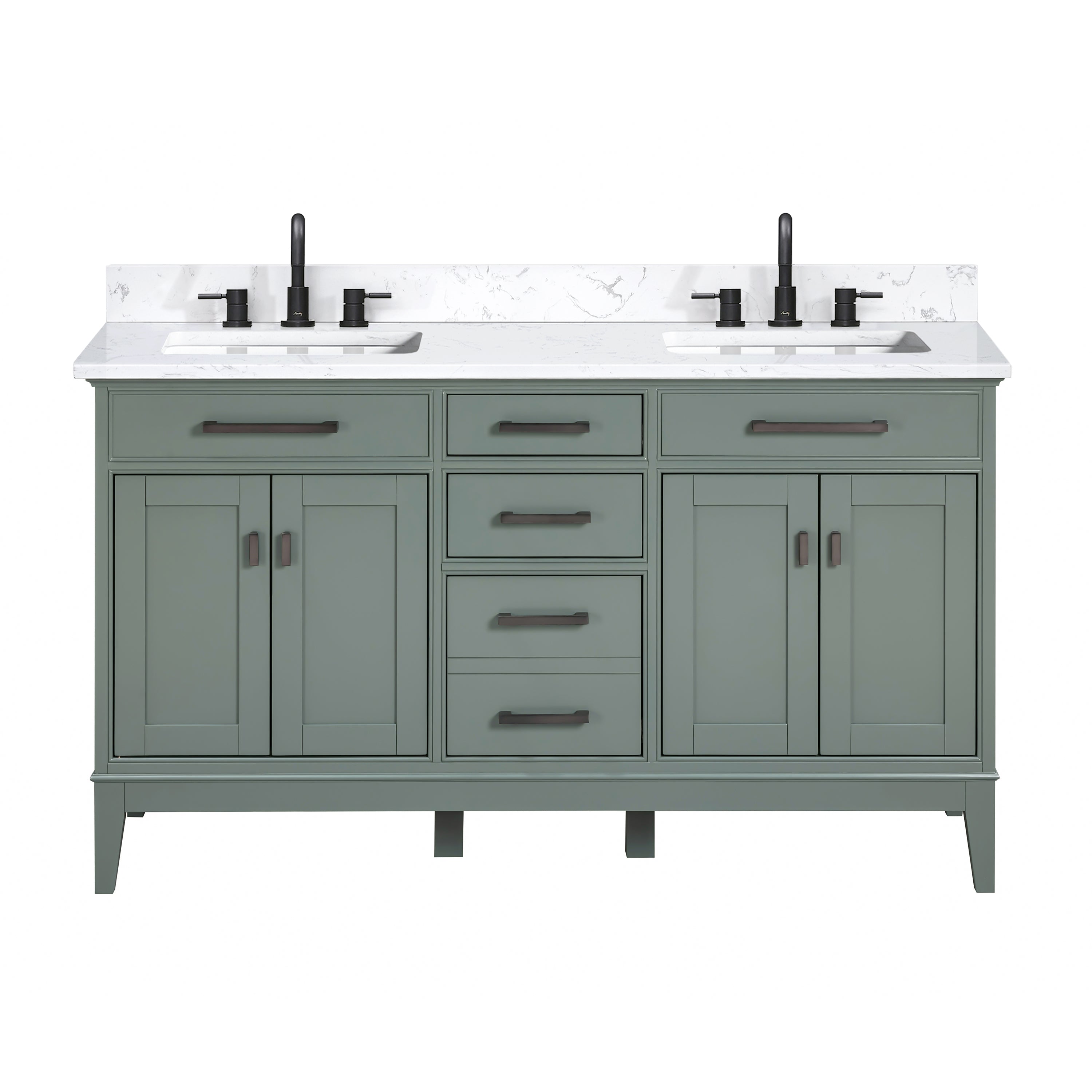 Avanity Madison 61 in. Double Sink Bathroom Vanity Set