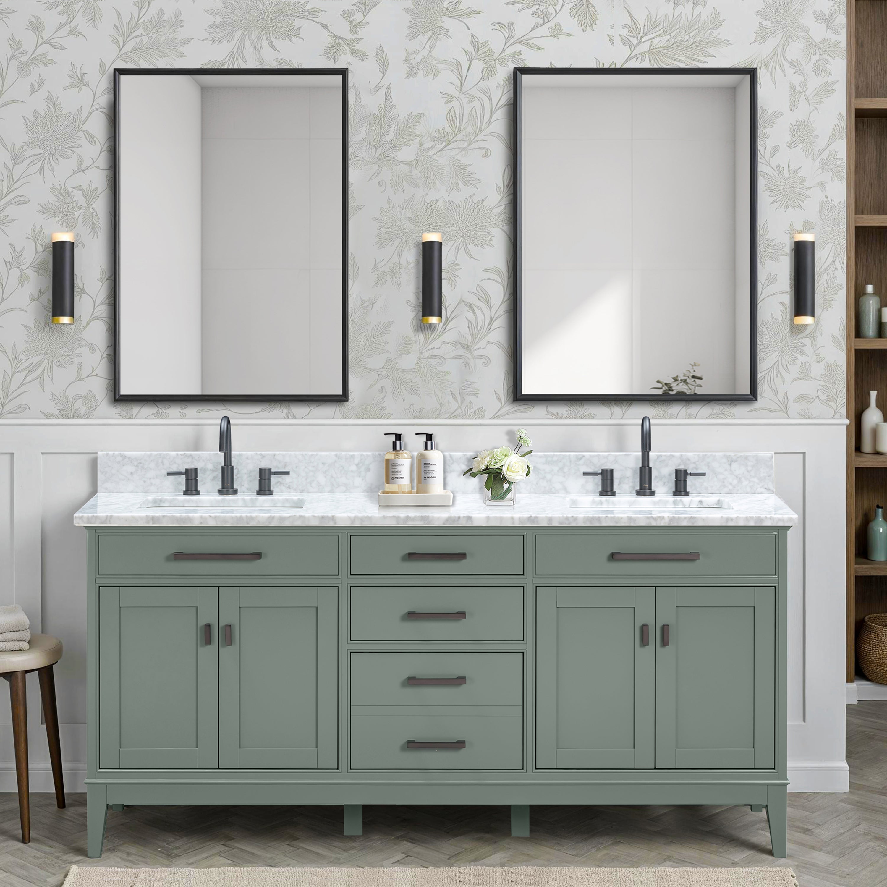 smoke green vanity base