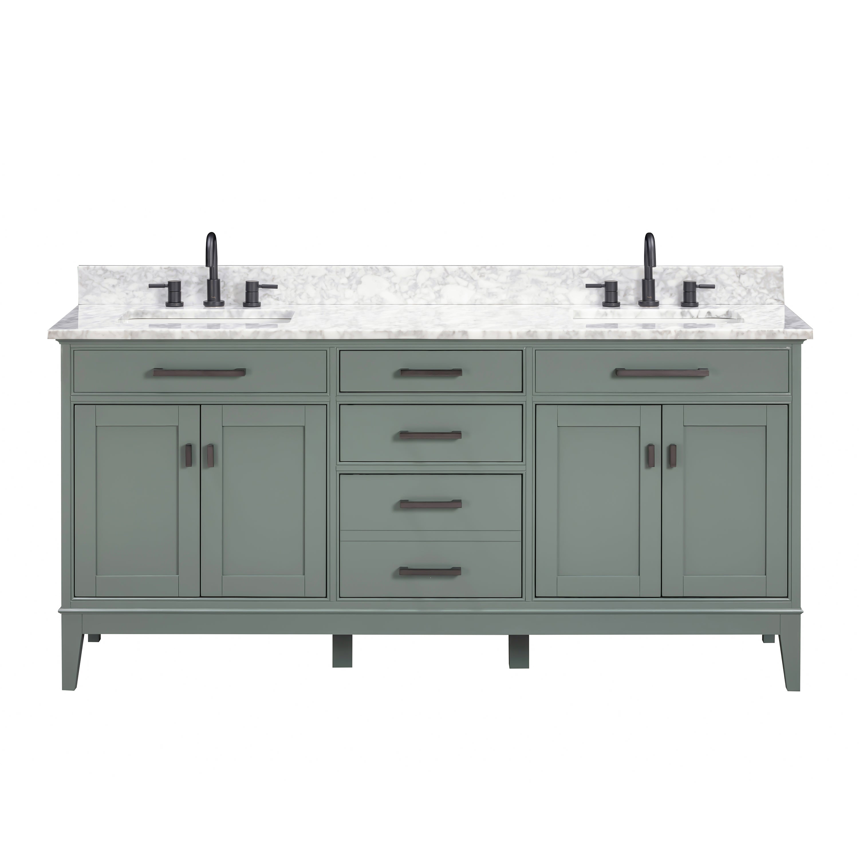 smoke green vanity set