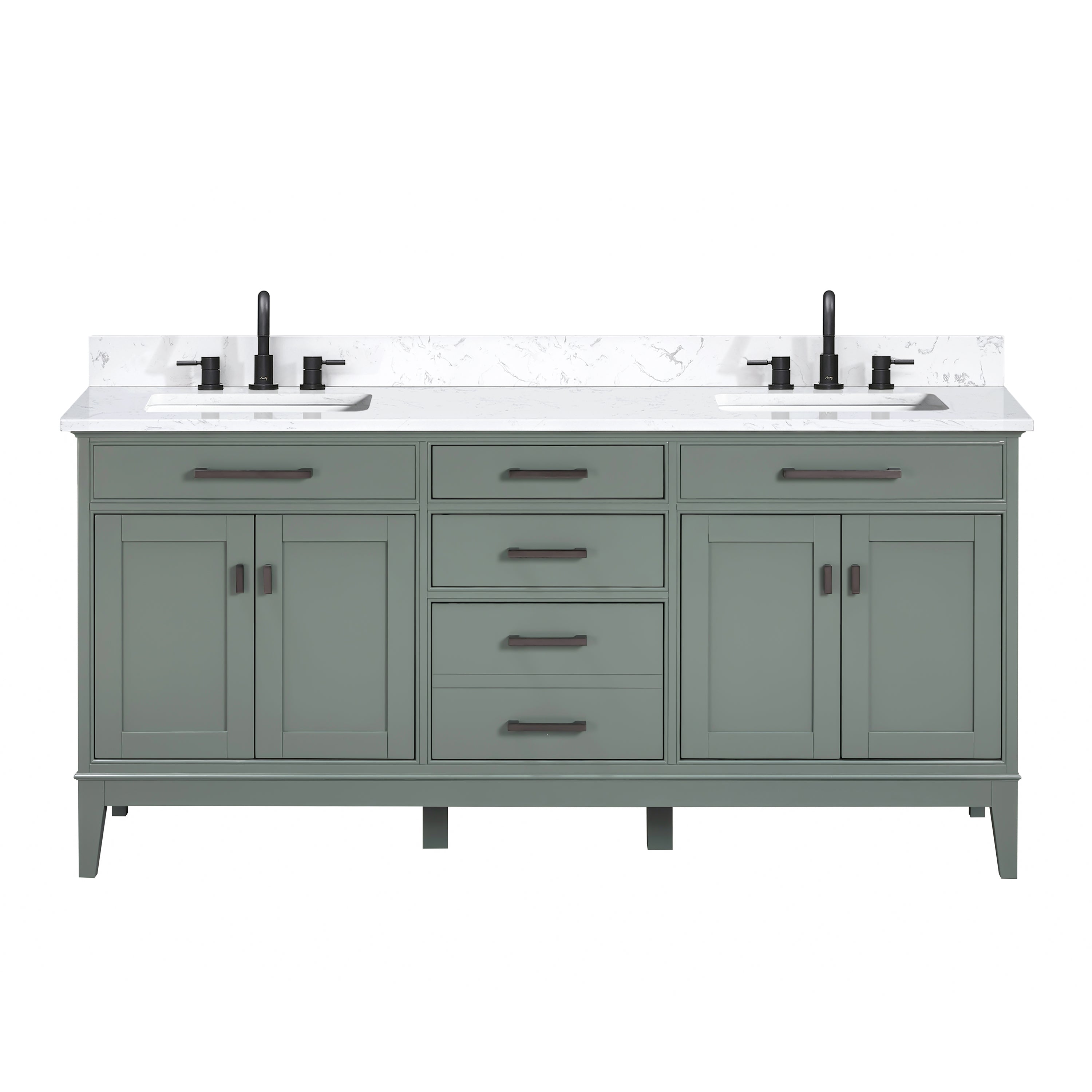 Avanity Madison 73 in. Double Sink Bathroom Vanity Set