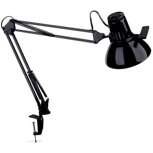 gloss black table lamp