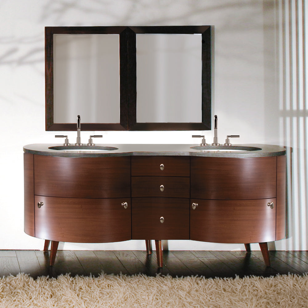 natural walnut vanity