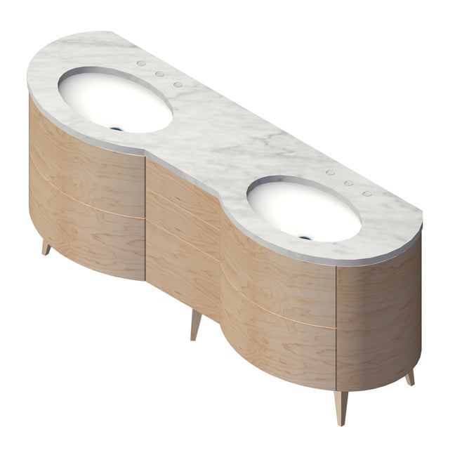 Lacava Flou 72" Floor Standing Vanity by Lacava