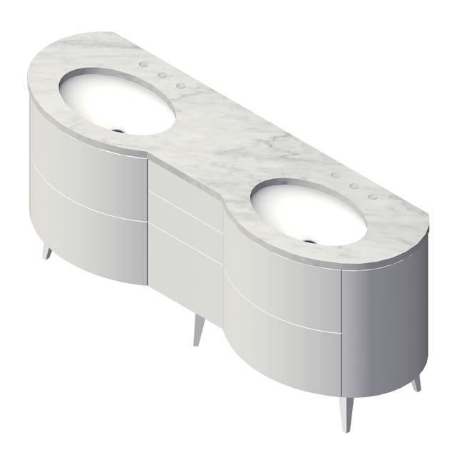 Lacava Flou 72" Floor Standing Vanity by Lacava