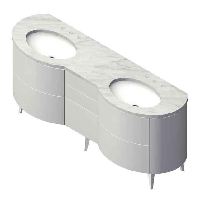 Lacava Flou 72" Floor Standing Vanity by Lacava