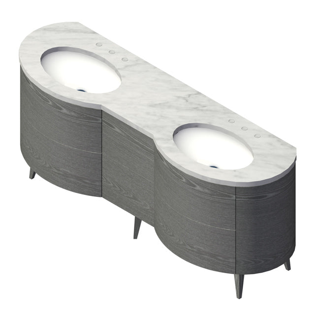 Lacava Flou 72" Floor Standing Vanity by Lacava