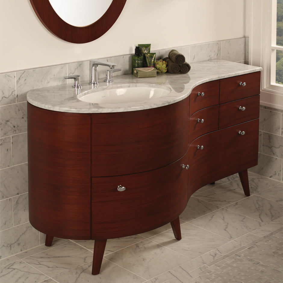 african mahogany vanity