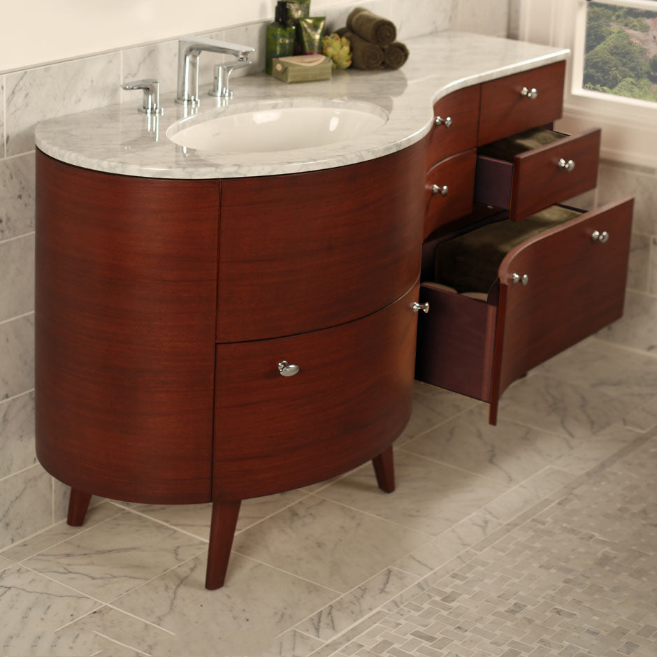 african mahogany vanity