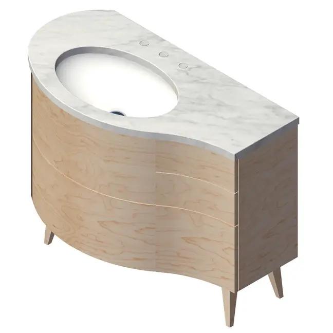 Lacava Flou 42" Floor Standing Vanity - Left by Lacava