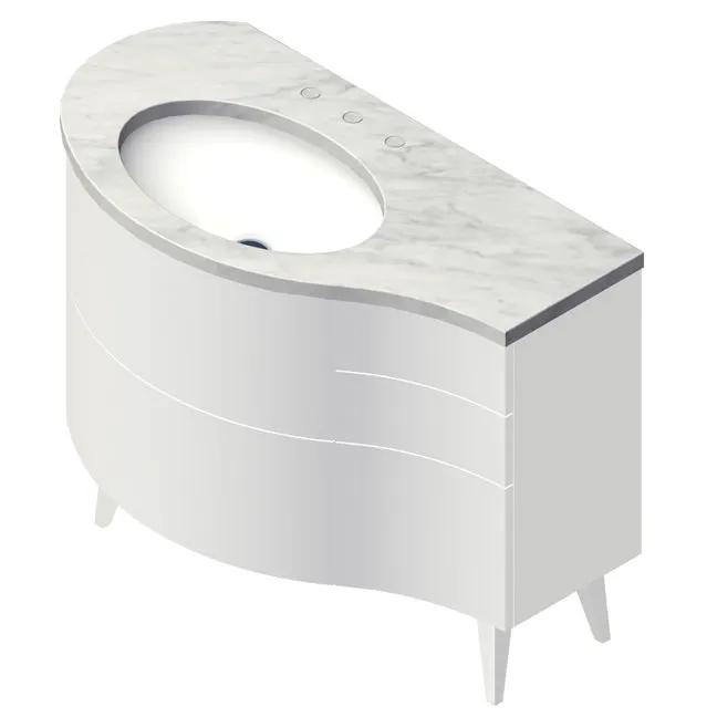 Lacava Flou 42" Floor Standing Vanity - Left by Lacava