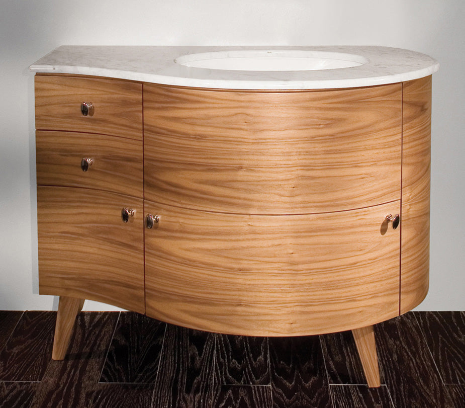 natural cherry vanity