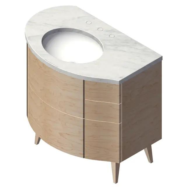 Lacava Flou 36" Floor Standing Vanity - Left by Lacava