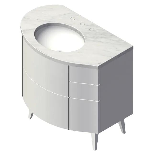 Lacava Flou 36" Floor Standing Vanity - Left by Lacava