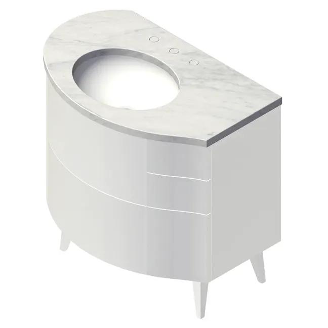 Lacava Flou 36" Floor Standing Vanity - Left by Lacava