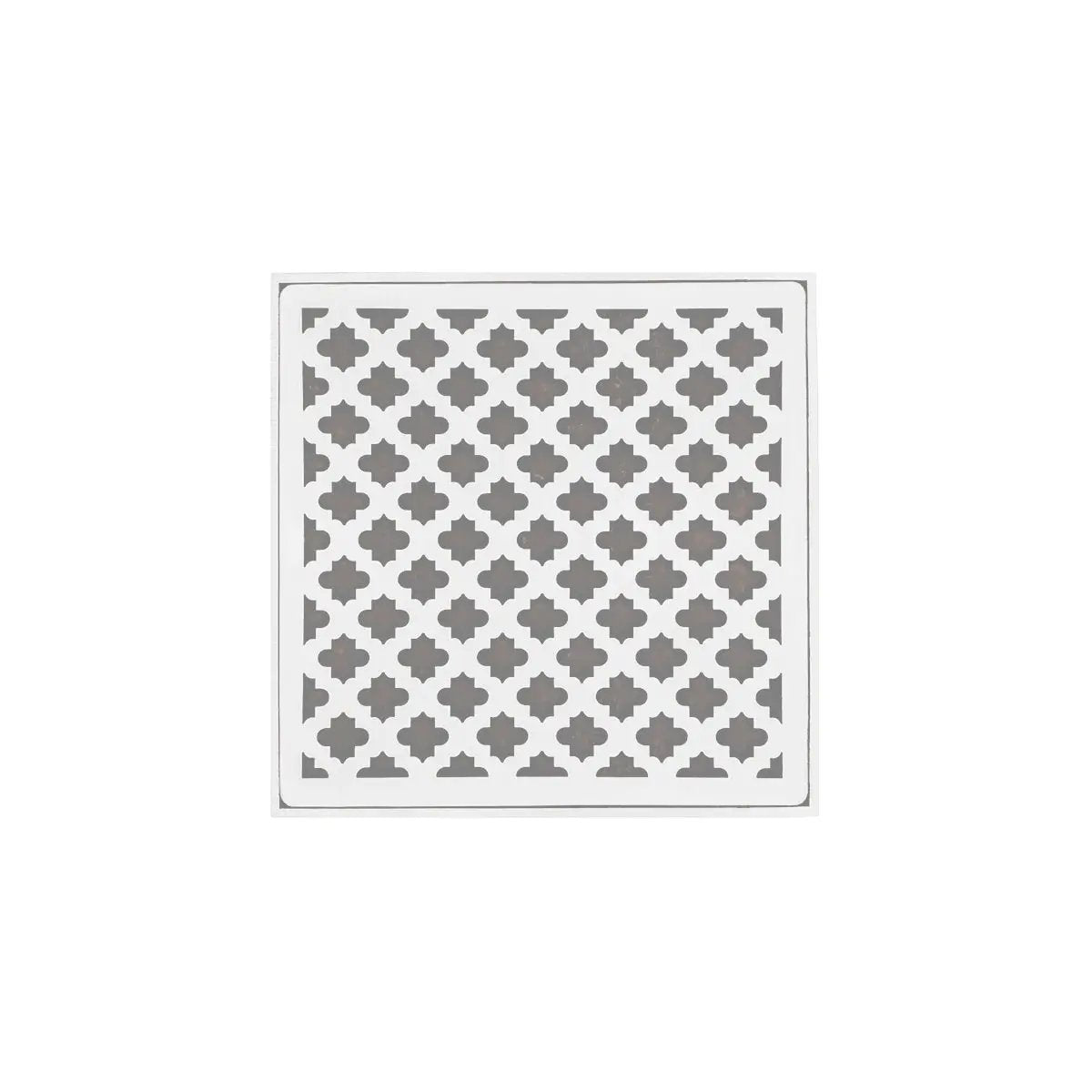 Infinity Drain 5" x 5" MDB 5 Complete Kit with Moor Pattern Decorative Plate with PVC Bonded Flange Drain Body, 2", 3" and 4" Outlet by Infinity Drain