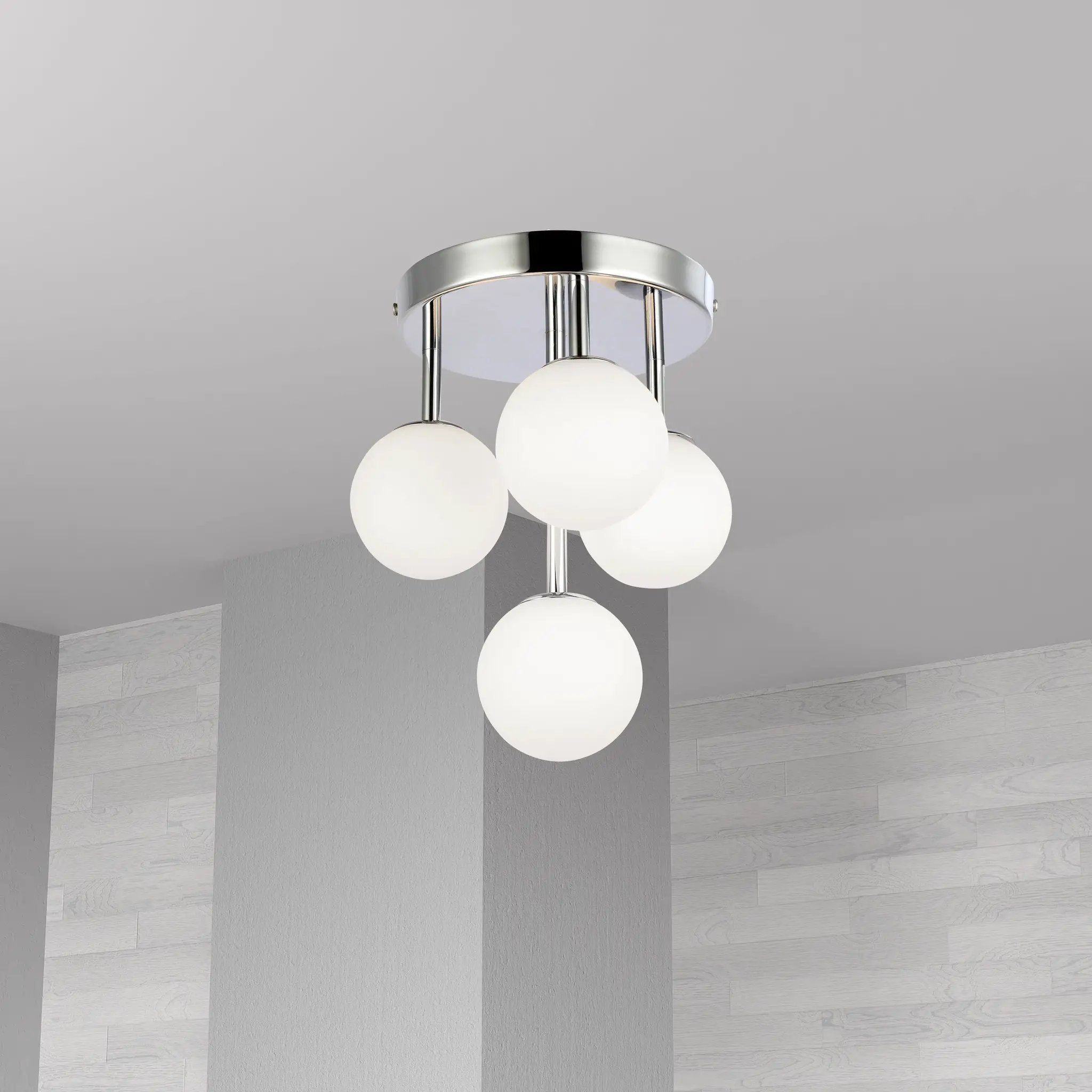 polished chrome flush mount