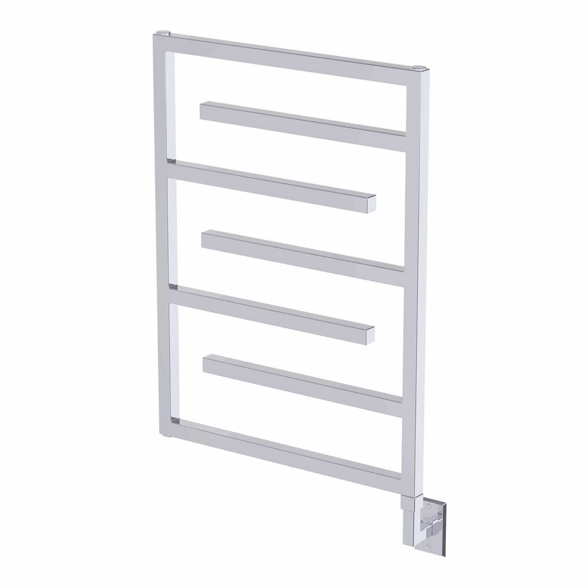 polished chrome towel warmer