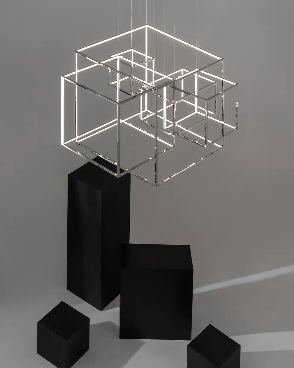 chrome chandelier