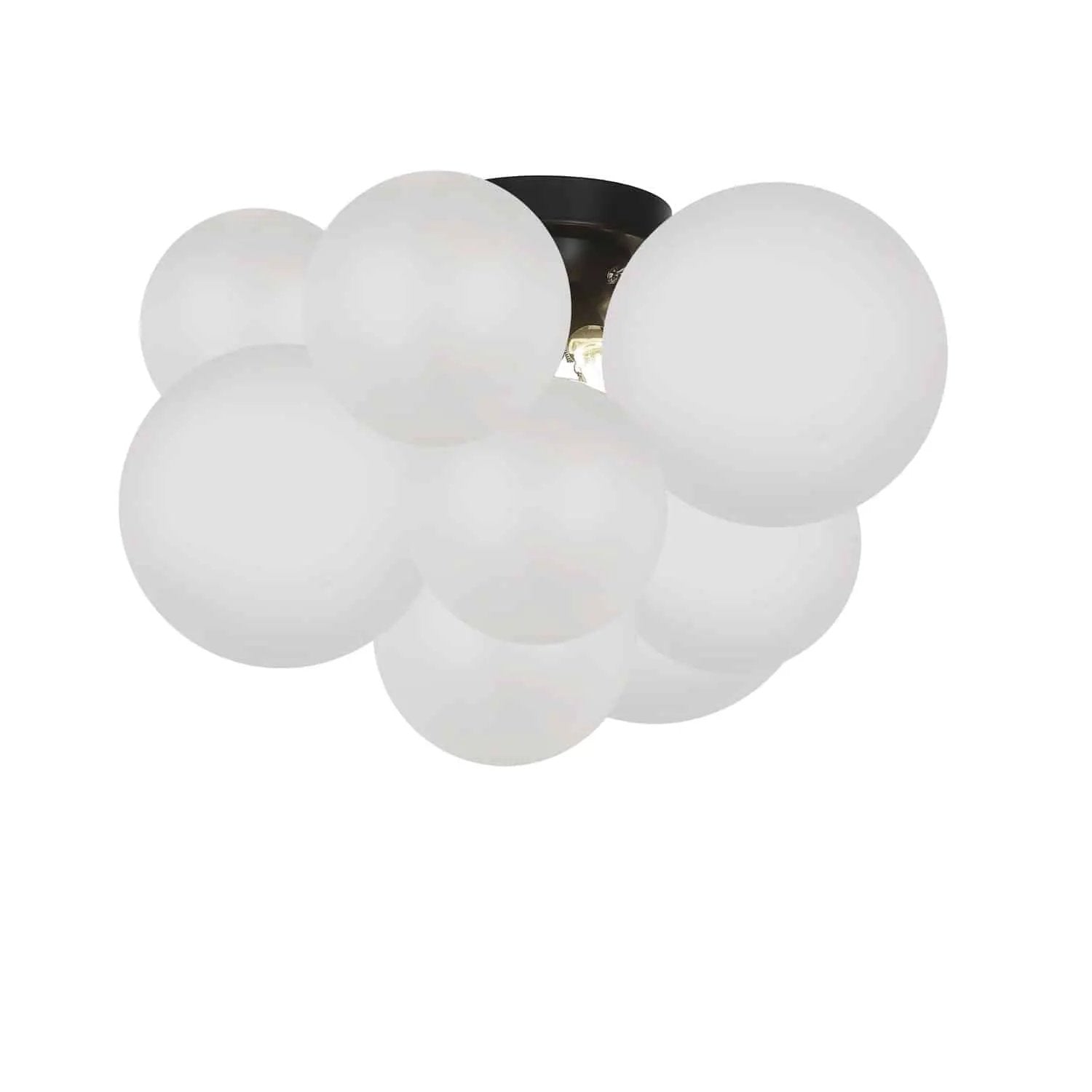 Dainolite 3 Light Halogen Flush Mount with Frosted Glass by Dainolite
