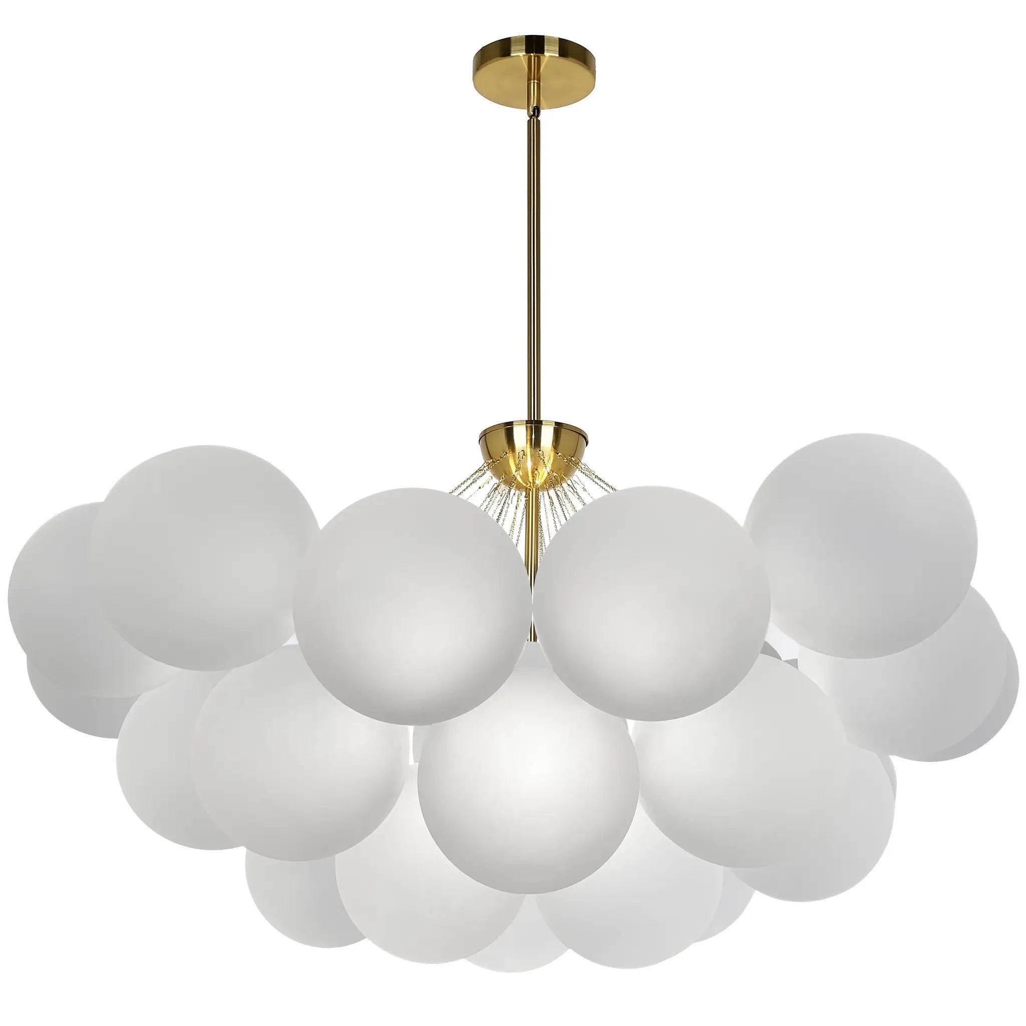 Dainolite 8 Light Halogen Chandelier with Frosted Glass by Dainolite