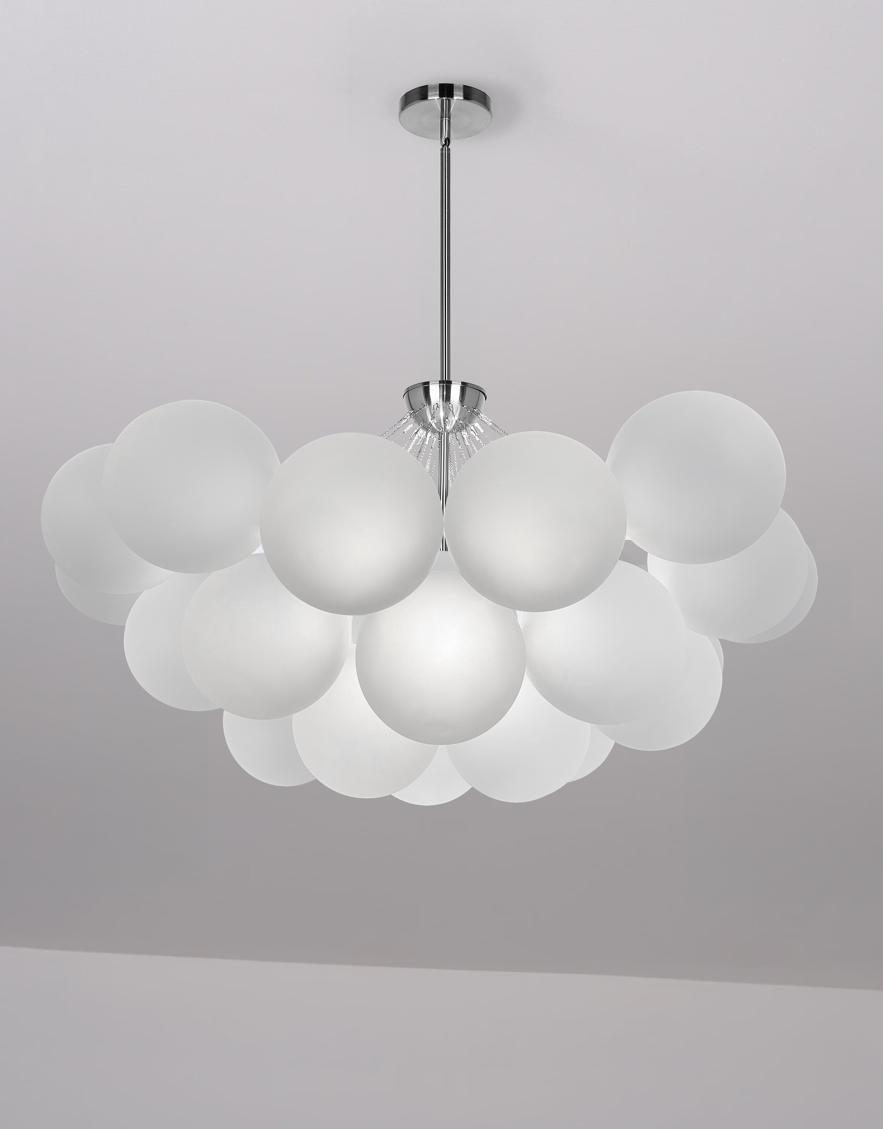 polished chrome pendants