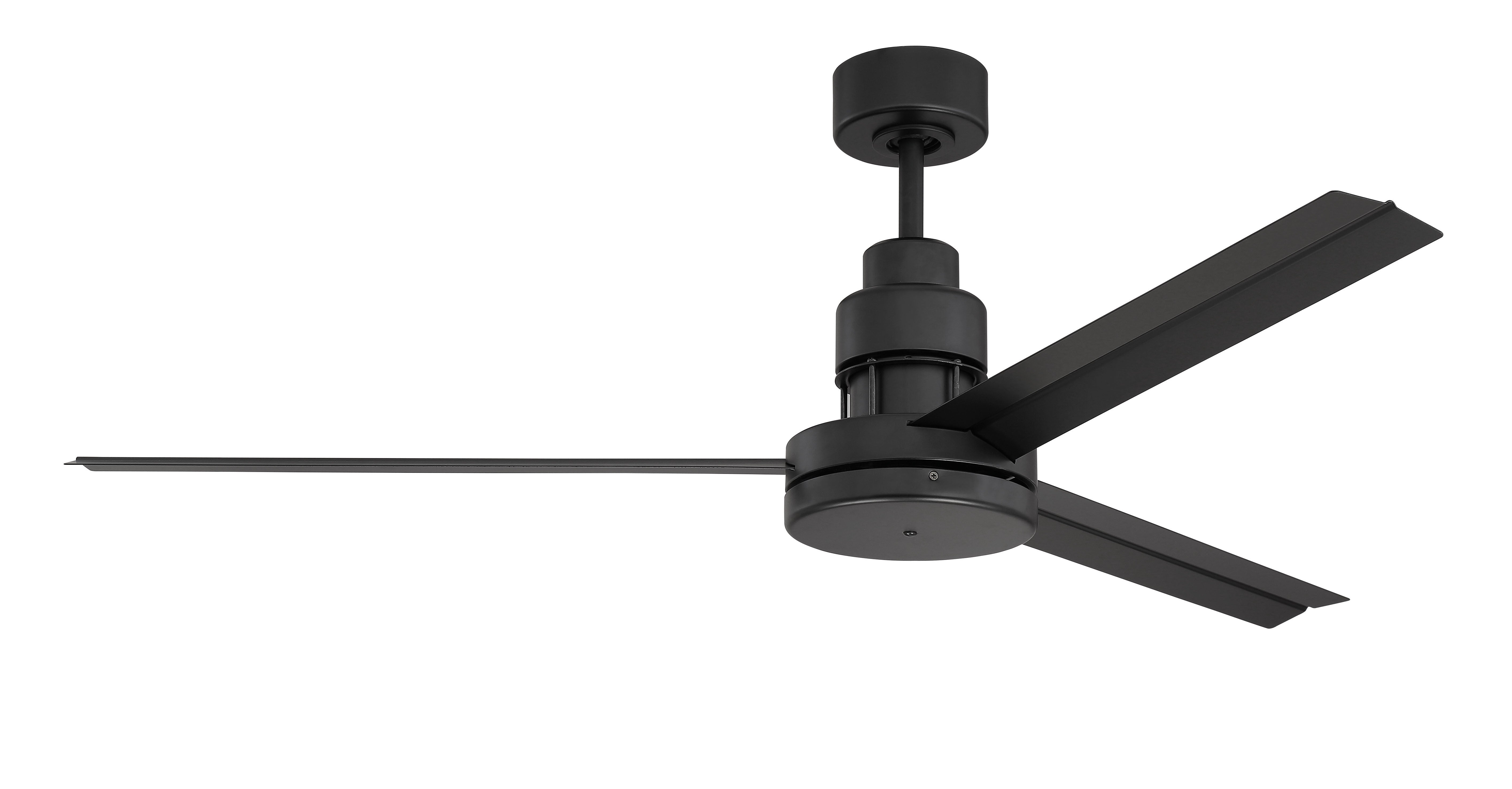 flat black ceiling fans