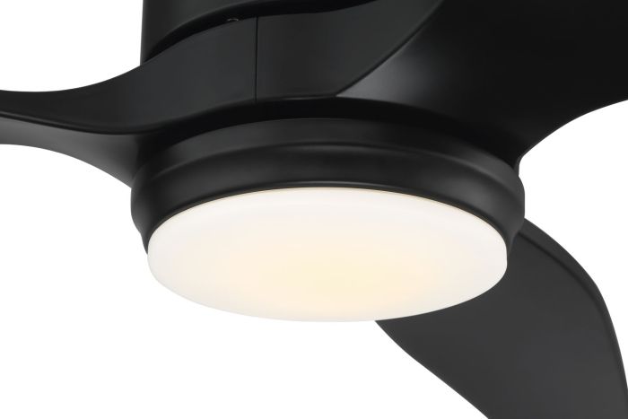 flat black ceiling fans