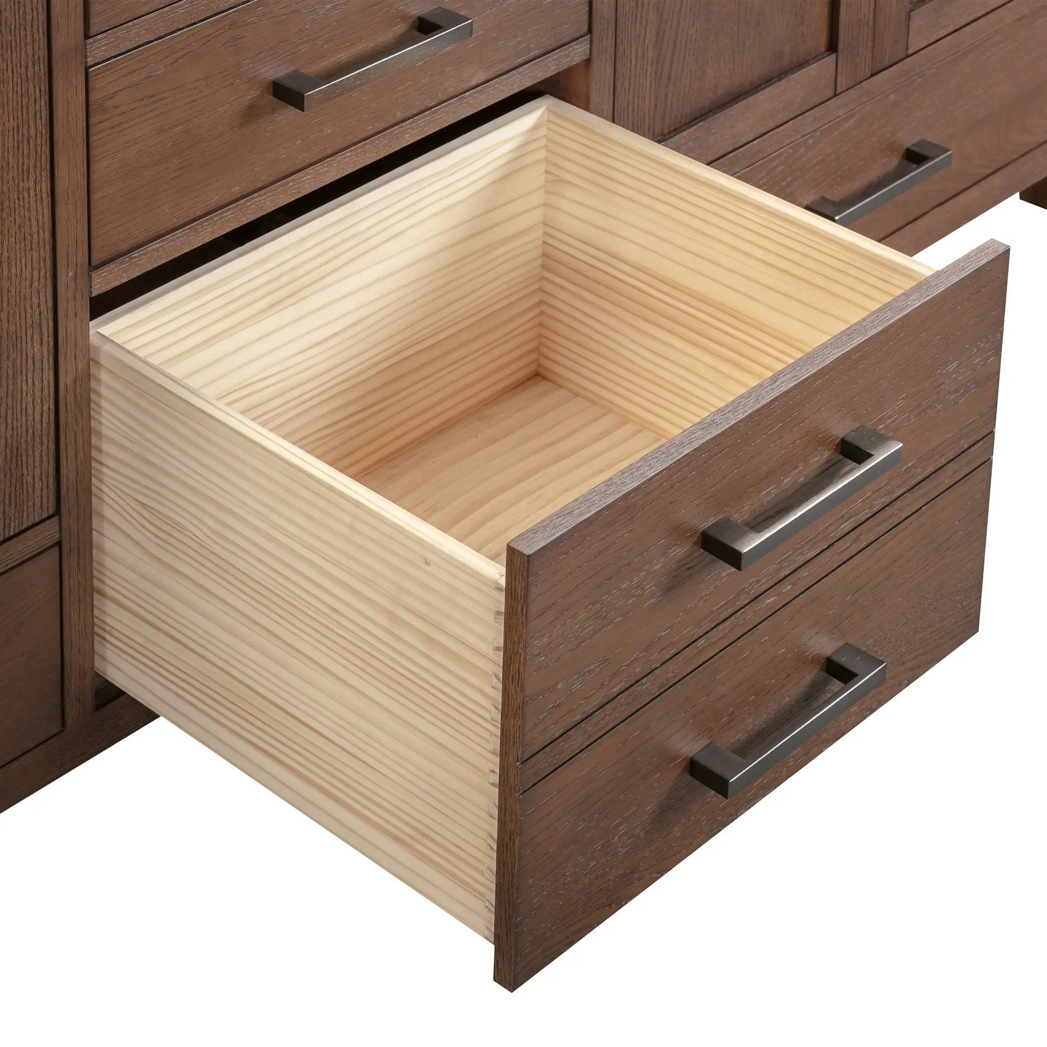 mocha oak vanity base